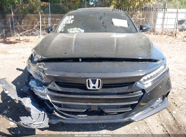 1HGCV1F56MA061085 2021 HONDA ACCORD Black Instrument cluster view