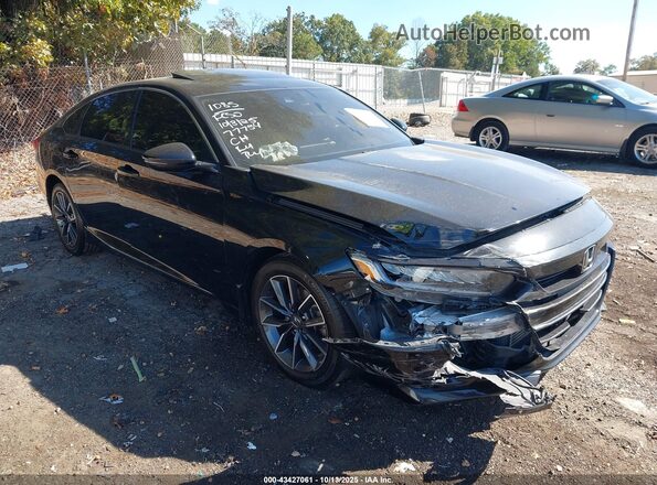 1HGCV1F56MA061085 2021 HONDA ACCORD Black Front right