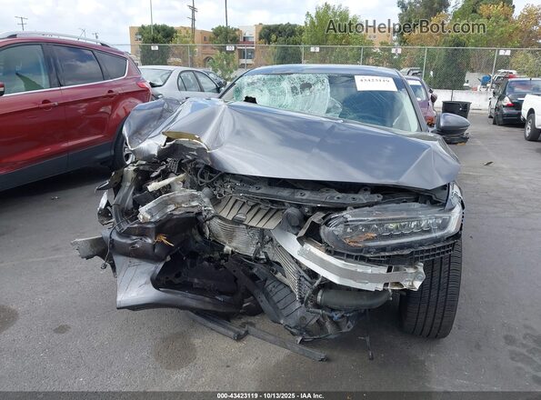 1HGCV2F93JA010017 2018 HONDA ACCORD Серый Вид щитка приборов