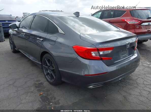 1HGCV2F93JA010017 2018 HONDA ACCORD Серый Задняя левая четверть