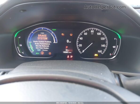 1HGCV3F10MA018242 2021 HONDA ACCORD HYBRID Gray Widok tylnych siedzeń
