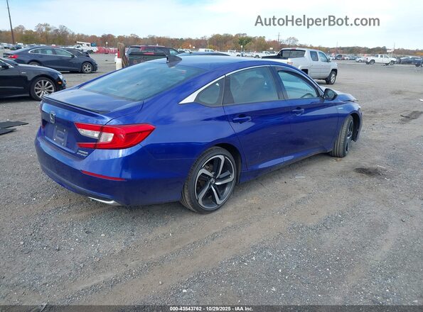 1HGCV3F24NA019873 2022 HONDA ACCORD HYBRID Синий Задняя правая четверть