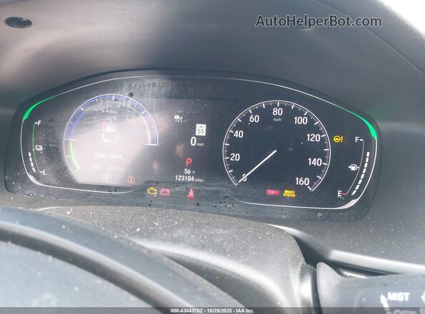 1HGCV3F24NA019873 2022 HONDA ACCORD HYBRID Синий Вид задних сидений