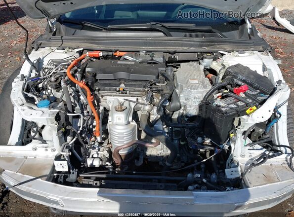 1HGCV3F45MA005416 2021 HONDA ACCORD HYBRID Белый Вид сзади