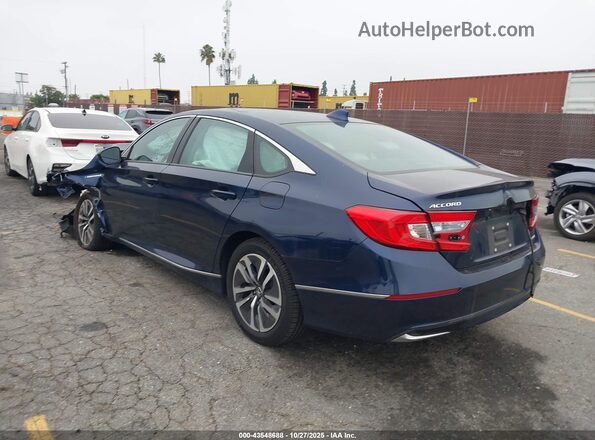 1HGCV3F4XLA007970 2020 HONDA ACCORD HYBRID Синий Задняя левая четверть