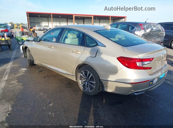 1HGCV3F52LA002450 2020 HONDA ACCORD HYBRID Золотой Задняя левая четверть
