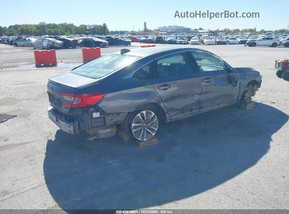 1HGCV3F56KA016365 2019 HONDA ACCORD HYBRID Gray Trasero derecho