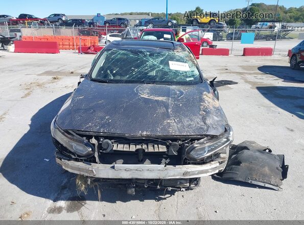 1HGCV3F56KA016365 2019 HONDA ACCORD HYBRID Gray Vista del salpicadero