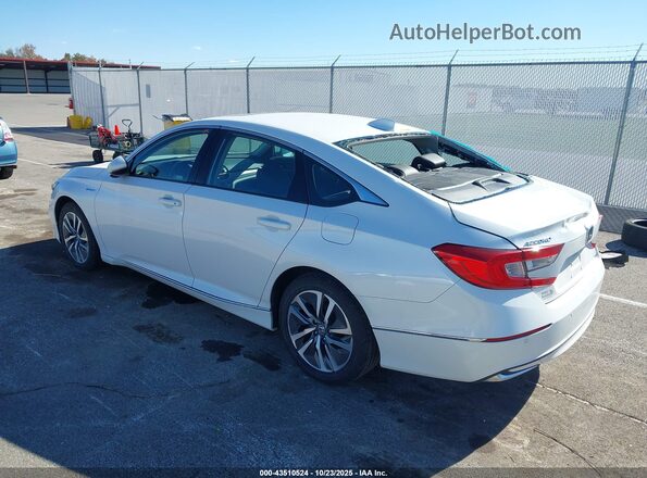 1HGCV3F56MA009970 2021 HONDA ACCORD HYBRID White Tył lewy