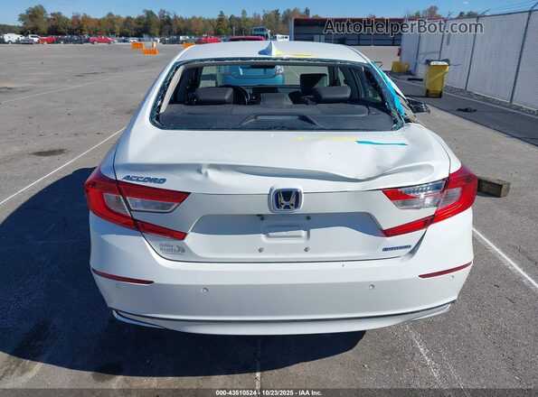 1HGCV3F56MA009970 2021 HONDA ACCORD HYBRID White 