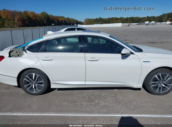 1HGCV3F56MA009970 2021 HONDA ACCORD HYBRID White Widok wnętrza 360 stopni