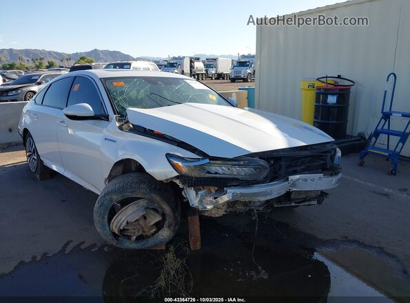 1HGCV3F57MA016619 2021 HONDA ACCORD HYBRID Белый Вид спереди