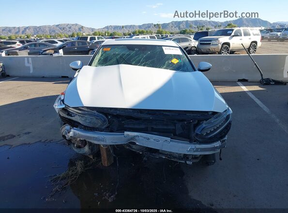 1HGCV3F57MA016619 2021 HONDA ACCORD HYBRID Белый Вид щитка приборов