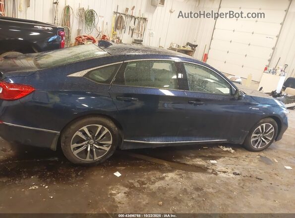 1HGCV3F5XLA004818 2020 HONDA ACCORD HYBRID Синий Вид задней части салона