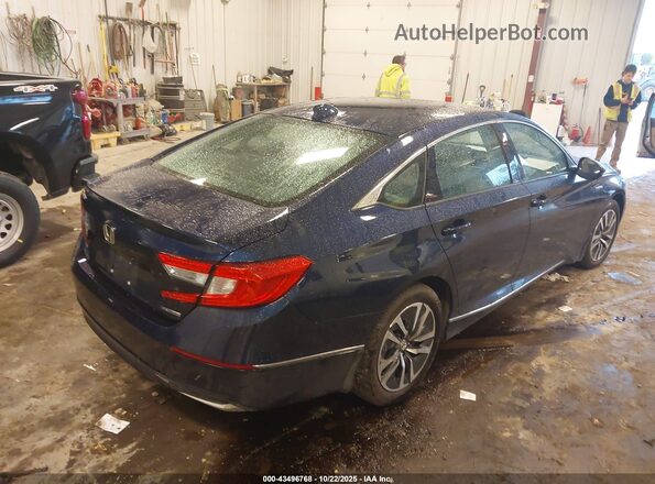 1HGCV3F5XLA004818 2020 HONDA ACCORD HYBRID Синий Задняя правая четверть