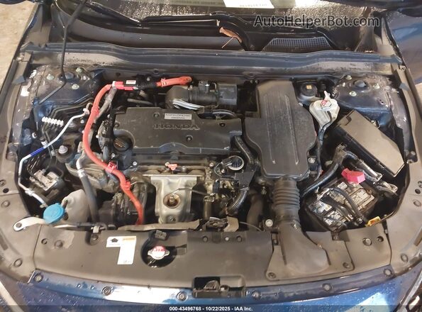 1HGCV3F5XLA004818 2020 HONDA ACCORD HYBRID Синий Вид сзади