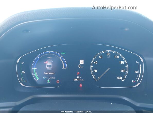 1HGCV3F90MA013726 2021 HONDA ACCORD HYBRID Серый Вид задних сидений