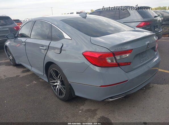1HGCV3F93NA024463 2022 HONDA ACCORD HYBRID Gray Trasero izquierdo
