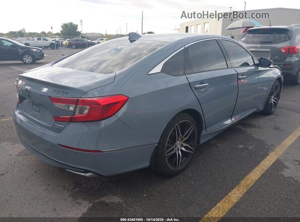 1HGCV3F93NA024463 2022 HONDA ACCORD HYBRID Gray Trasero derecho