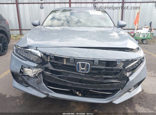 1HGCV3F93NA024463 2022 HONDA ACCORD HYBRID Gray Vista interior trasera