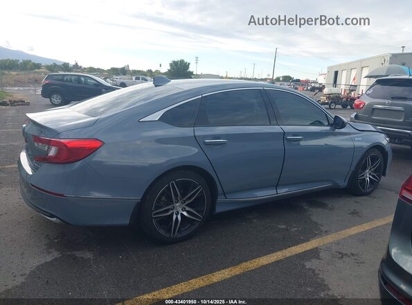 1HGCV3F93NA024463 2022 HONDA ACCORD HYBRID Gray Vista interior de 360 grados