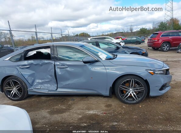 1HGCV3F96MA016999 2021 HONDA ACCORD HYBRID Синий Вид спереди