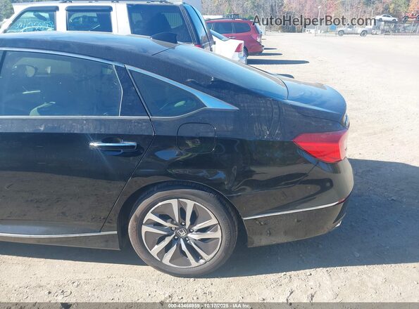 1HGCV3F97JA010561 2018 HONDA ACCORD HYBRID Черный Вид спереди