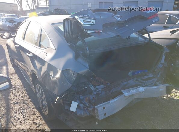 1HGCV3F98LA009292 2020 HONDA ACCORD HYBRID Серый Задняя левая четверть