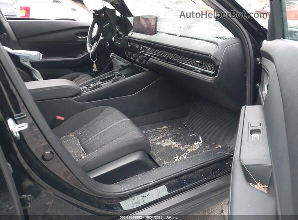 1HGCY2F50RA080610 2024 HONDA ACCORD HYBRID Черный Вид салона спереди