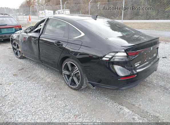 1HGCY2F50RA080610 2024 HONDA ACCORD HYBRID Черный Задняя левая четверть