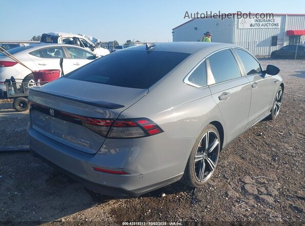 1HGCY2F53PA040695 2023 HONDA ACCORD HYBRID Серый Задняя правая четверть
