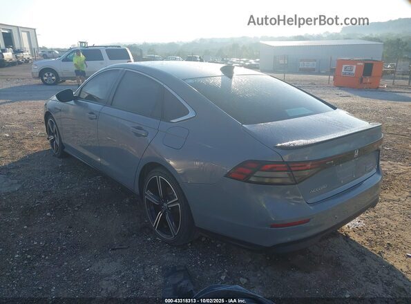 1HGCY2F53PA040695 2023 HONDA ACCORD HYBRID Серый Задняя левая четверть