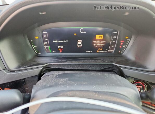 1HGCY2F56PA015306 2023 HONDA ACCORD Серебряный Вид щитка приборов