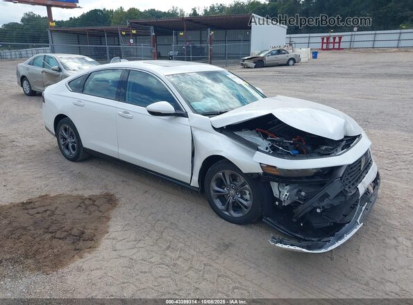 1HGCY2F63SA047213 2025 HONDA ACCORD HYBRID Белый Передняя правая четверть