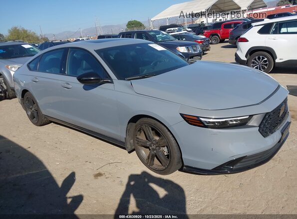 1HGCY2F74PA046541 2023 HONDA ACCORD HYBRID Серый Передняя правая четверть
