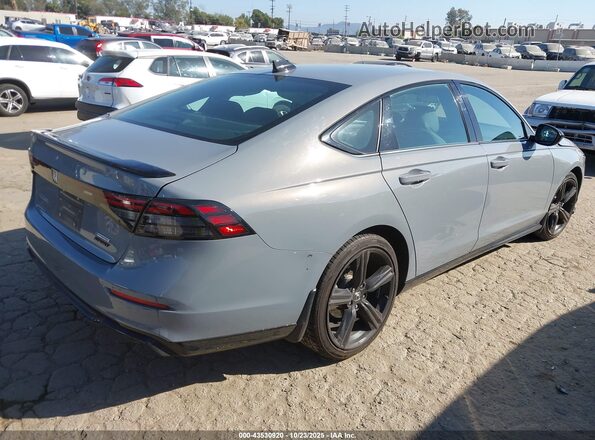 1HGCY2F74PA046541 2023 HONDA ACCORD HYBRID Серый Задняя правая четверть