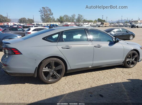 1HGCY2F74PA046541 2023 HONDA ACCORD HYBRID Серый Вид задней части салона