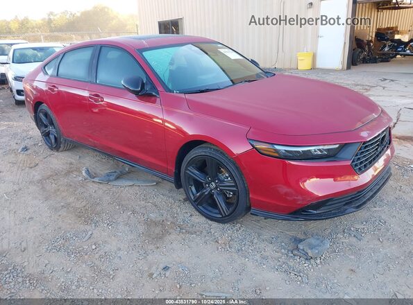 1HGCY2F74SA025701 2025 HONDA ACCORD HYBRID Красный Передняя правая четверть