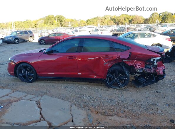 1HGCY2F74SA025701 2025 HONDA ACCORD HYBRID Красный Панорамный вид салона 360°
