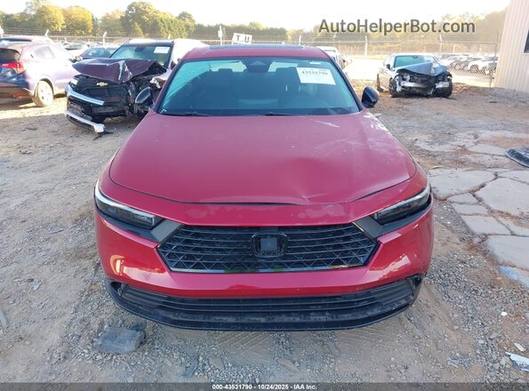 1HGCY2F74SA025701 2025 HONDA ACCORD HYBRID Красный Вид щитка приборов