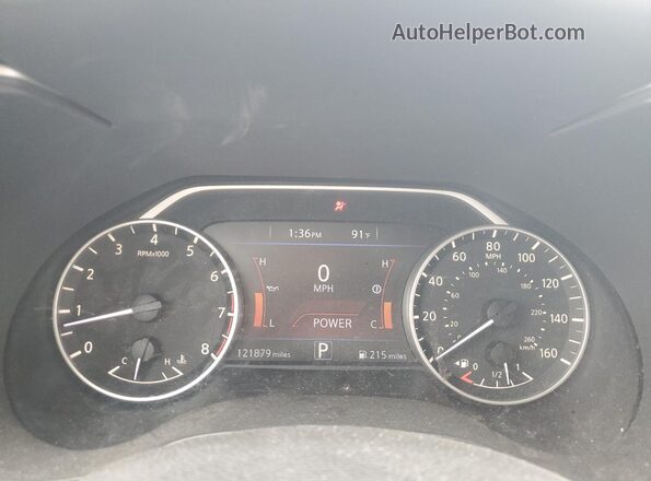 1N4AA6AP6JC380418 2018 NISSAN MAXIMA Серебряный Вид щитка приборов