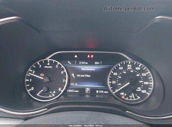 1N4AA6CV5NC504311 2022 NISSAN MAXIMA Синий Вид задних сидений