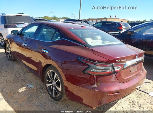 1N4AA6CVXMC501936 2021 NISSAN MAXIMA Бордовый Задняя левая четверть