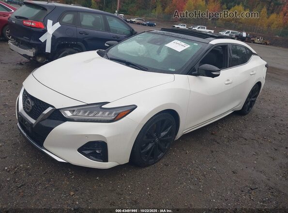 1N4AA6EV4LC378713 2020 NISSAN MAXIMA SR Белый Передняя левая четверть