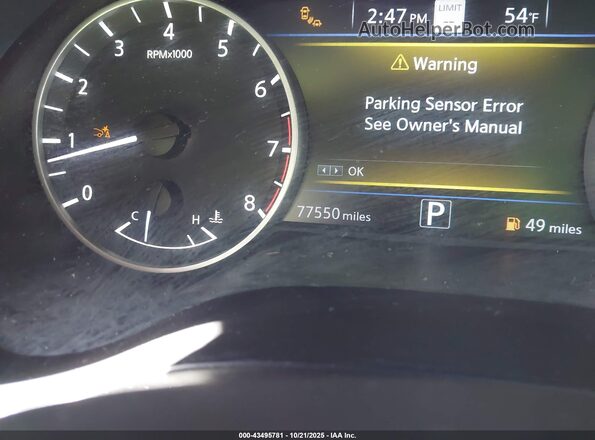 1N4AA6FV5LC377102 2020 NISSAN MAXIMA PLATINUM Black 