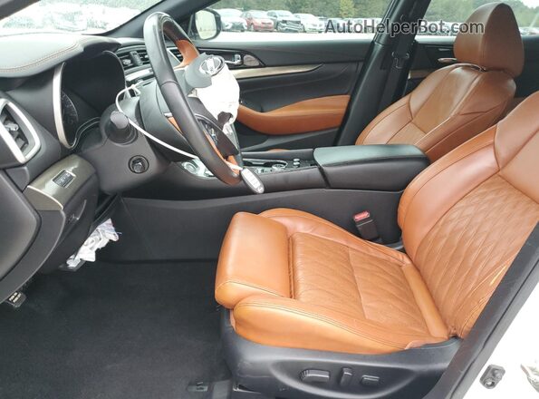 1N4AA6FV6LC382258 2020 NISSAN MAXIMA PLATINUM Белый Вид салона спереди