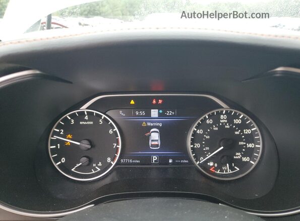 1N4AA6FV6LC382258 2020 NISSAN MAXIMA PLATINUM Белый Вид щитка приборов