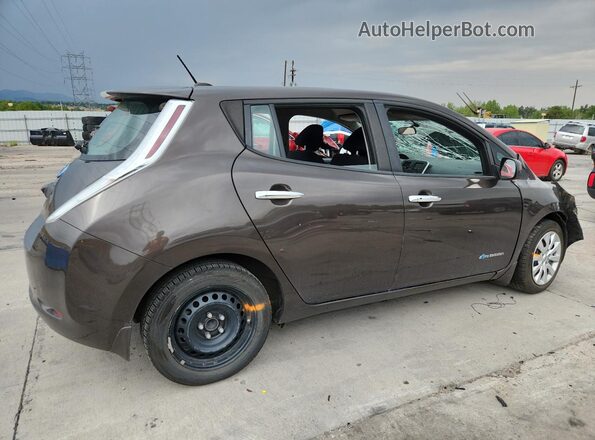 1N4AZ0CP2GC301516 2016 NISSAN LEAF Коричневый Задняя правая четверть