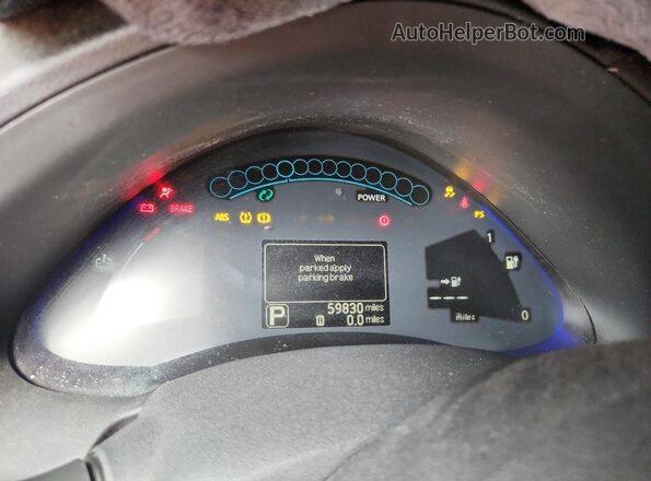 1N4AZ0CP2GC301516 2016 NISSAN LEAF Коричневый Вид щитка приборов