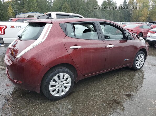 1N4AZ0CP6GC306427 2016 NISSAN LEAF Красный Задняя правая четверть